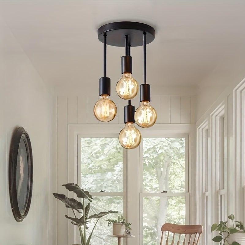 Lustre Pendente Preto com Design Moderno Satélite