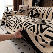 Manta de Sofá Luxuosa Sherpa Estilo Glam