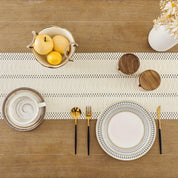 Caminho de Mesa Macramê Boho com Tassels