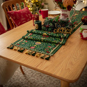 Caminho de Mesa Natalino com Tassel Design Floral