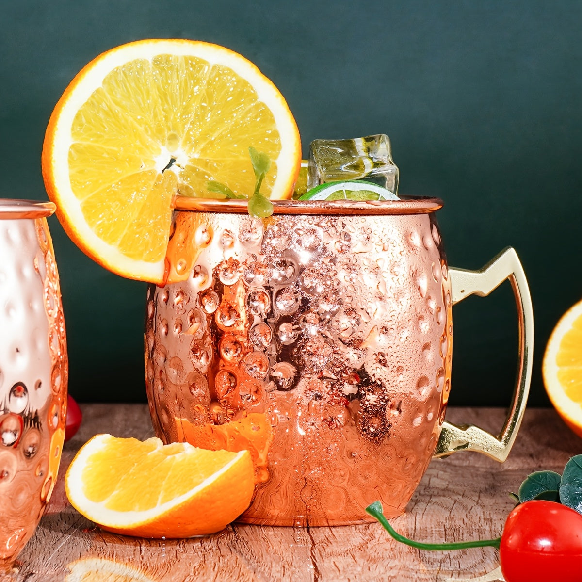 Conjunto Canecas Moscow Mule em Cobre Martelado