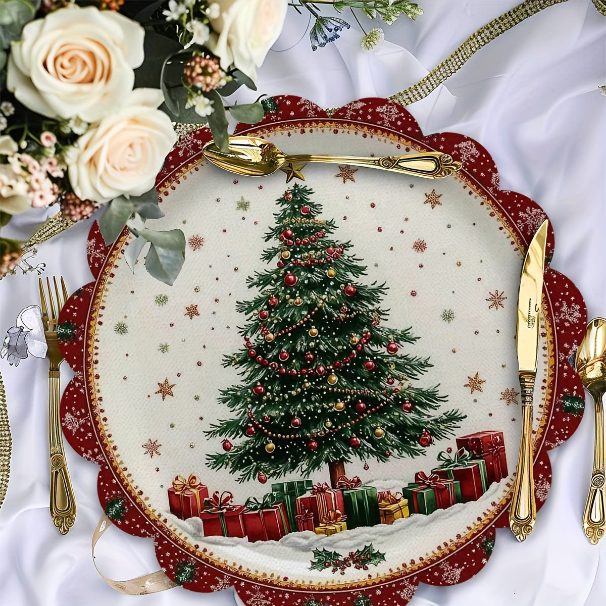 Sousplat Natalino Árvore de Natal