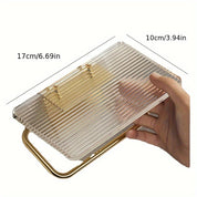 Suporte Luxo para Papel Higiênico Acrílico com Prateleira