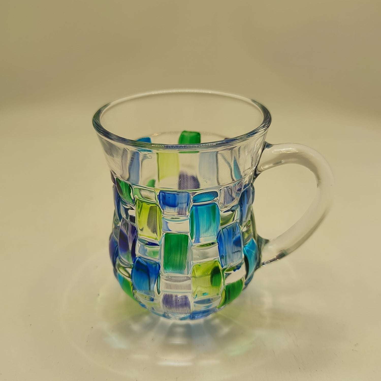 Conjunto Xícara e Pires Pintado à Mão
