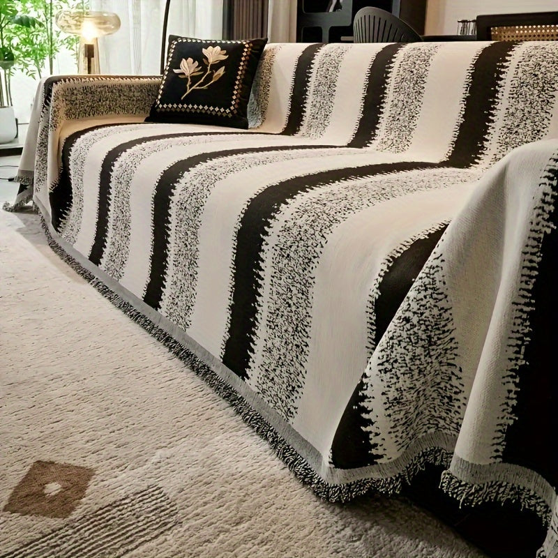 Capa de Sofá Boho em Chenille Versátil