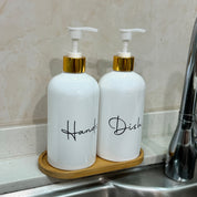 Kit 2x Dispensers de Sabão 500ml Recarregáveis