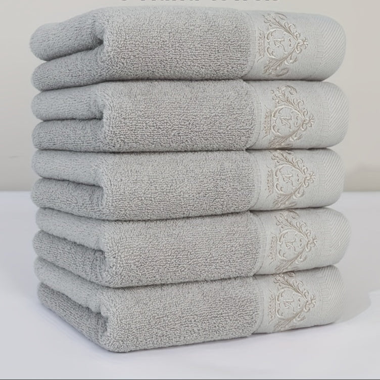 Conjunto de 5 Toalhas de Rosto Luxuosa 100% Algodão