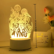 Luminária LED 3D Acrílica Moderna