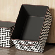 Caixa Organizadora Vintage Estilo Canvas Pied-de-poule