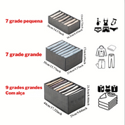 Organizador de Roupas com Divisórias Premium