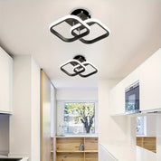 Luminária LED de Teto Embutida Quadrado Ajustável, Metal Polido e Difusor de Silicone