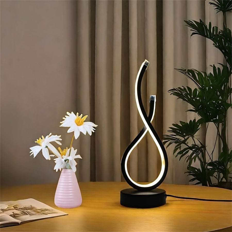Luminária de Mesa LED 3 Cores com Intensidade Ajustável