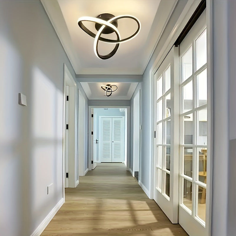 Luminária de Teto LED Regulável Design Moderno com Controle de Temperatura