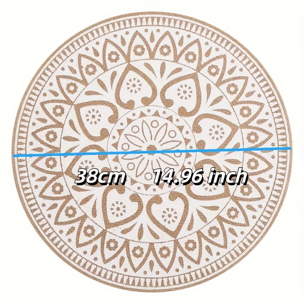 Jogo Americano Boho em Juta Estampada