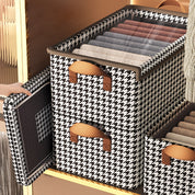 Caixa Organizadora Clássica Dobrável Houndstooth