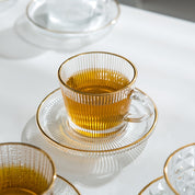 Conjunto de Xícaras de Café e Chá Europeu