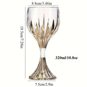 Conjunto de Taças de Luxo Exclusiva de Cristal com Haste Listrada