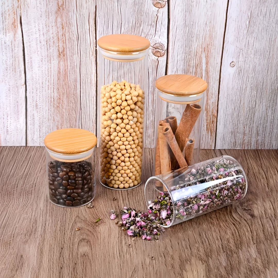 Conjunto 5pcs Potes Herméticos de Vidro