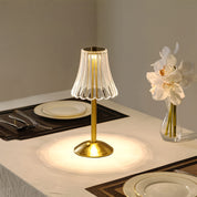 Luminária de Mesa Tricolor LED Cristal Touch