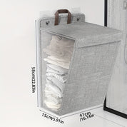 Cesto de Roupa Suja Dobrável e Suspenso