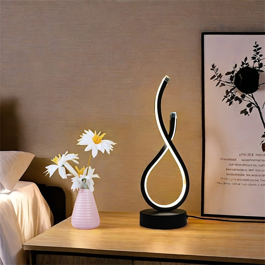 Luminária de Mesa LED 3 Cores com Intensidade Ajustável