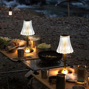 Luminária de Mesa Tricolor LED Cristal Touch