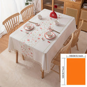 Toalha de Mesa Floral Retangular Elegância com Estampa de Rosas