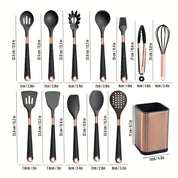 Jogo de Utensílios de Cozinha em Silicone