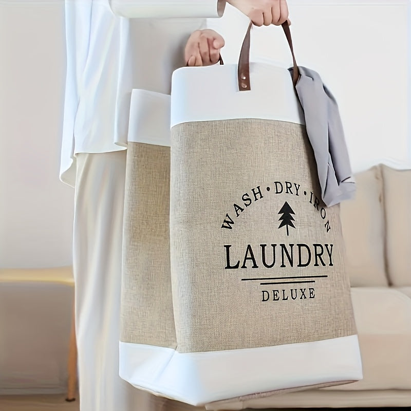 Cesto de Roupas Clássica Dobrável com Estampa Deluxe