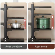 Suporte de Panelas de Aço Inoxidável 2 Andares