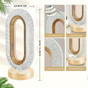 Luminária de Mesa Oval Luxuosa