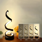 Luminária de Mesa LED Espiral Moderna Dimerizável
