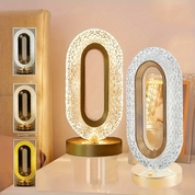 Luminária de Mesa Oval Luxuosa