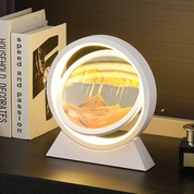 Luminária LED 3D com Areia em Movimento