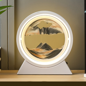 Luminária LED 3D com Areia em Movimento