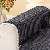 Capa de Sofá Xadrez Plush Extra Macia