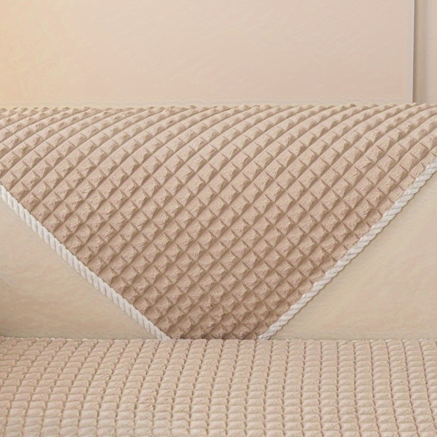 Capa de Sofá Xadrez Plush Extra Macia