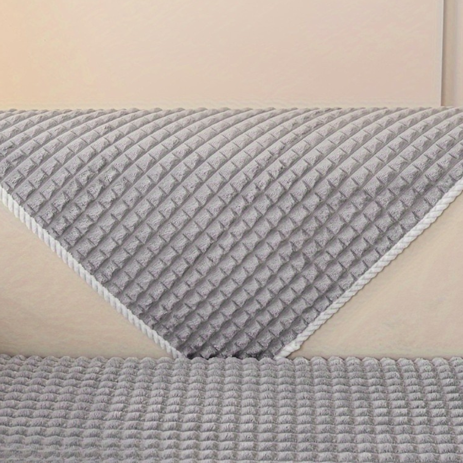 Capa de Sofá Xadrez Plush Extra Macia