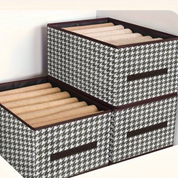Caixa Organizadora Vintage Estilo Canvas Pied-de-poule