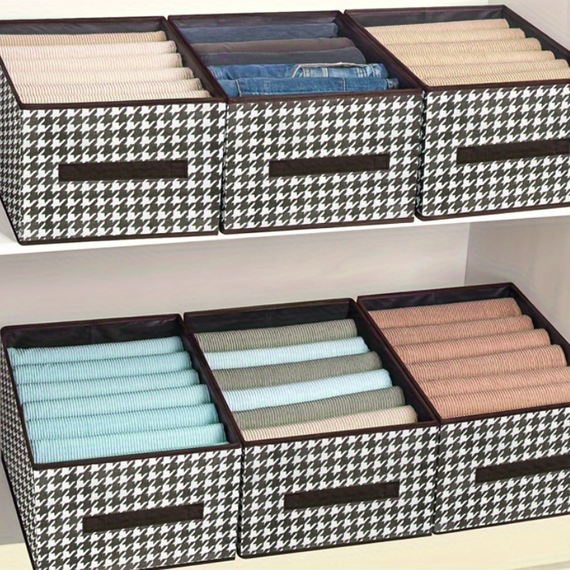 Caixa Organizadora Vintage Estilo Canvas Pied-de-poule