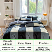 Jogo de Cama Xadrez Space