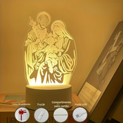 Luminária LED 3D Acrílica Moderna