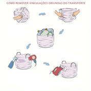 Cesto Versátil Trançado de Corda com Alça