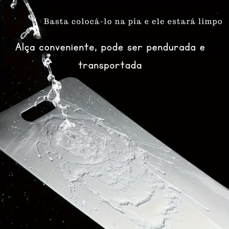 Tábua de Corte de Aço Inoxidável Dupla Face