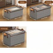 Caixa Organizadora Clássica Dobrável Houndstooth