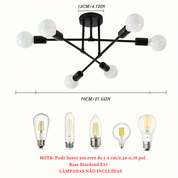 Lustre Industrial Satélite de Ferro