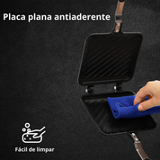 Sanduicheira e Máquina de Waffle Antiaderente