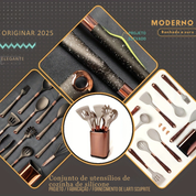 Jogo de Utensílios de Cozinha em Silicone