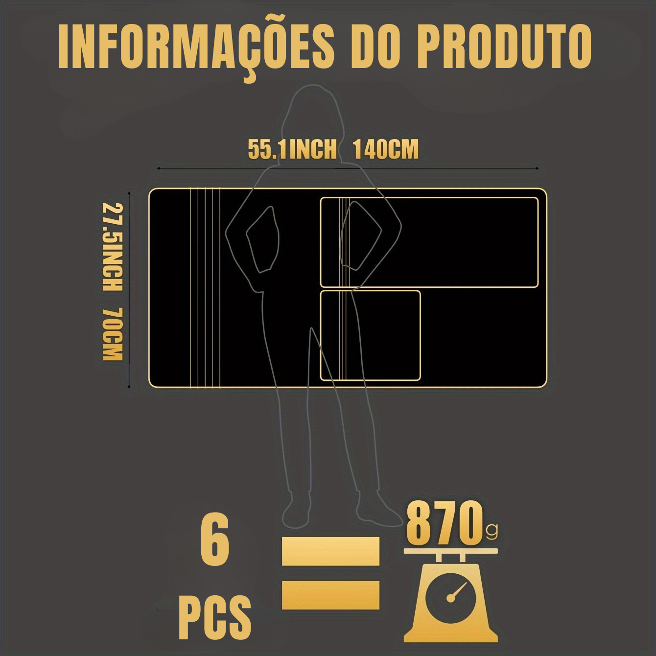Kit 6 Toalhas Vintage Listradas em Microfibra 100% Poliéster