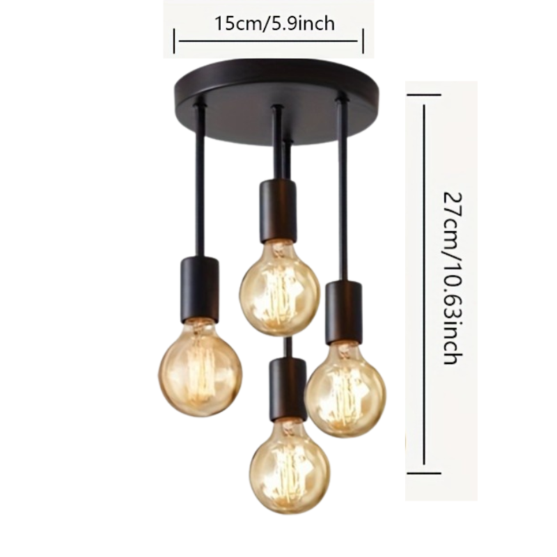 Lustre Pendente Preto com Design Moderno Satélite